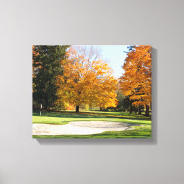 Tee Time in Autumn キャンバスプリント