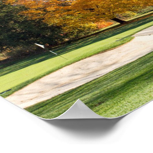 Tee Time in Autumn ポスター (角)