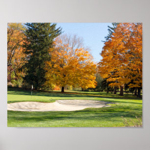 Tee Time in Autumn ポスター