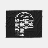 Tee Total Solar Eclipse 2017 Moon フリースブランケット (正面(横))