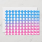 Tee Up BlueまたはPink Golf Gender Reveal Baby Shower 招待状 (裏面)