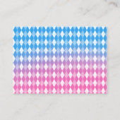 Tee Up BlueまたはPink Golf Gender Reveal Vote エンクロージャーカード (裏面)