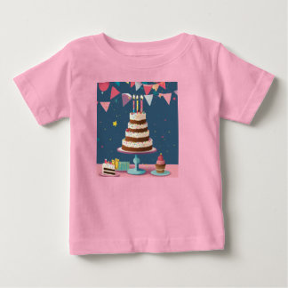 「Tee Up Your誕生日:ユニークデザイン ベビーTシャツ