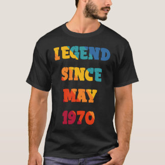 TEEBIMレトロヴィンテージ伝説1970年5月以素晴らし降 Tシャツ
