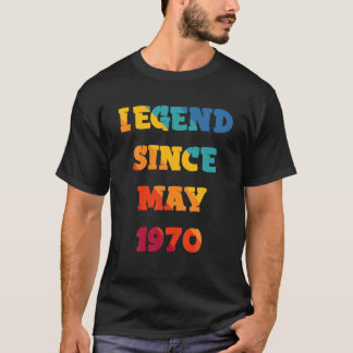 TEEBIMレトロヴィンテージ伝説1970年5月以素晴らし降 Tシャツ