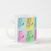 Teeglas Irish Terrier "pop-art" フロストグラスマグカップ (左)