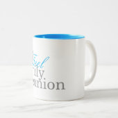 Teelの家族会2017のマグ ツートーンマグカップ (正面右)