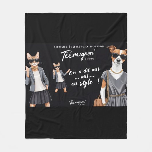 TEEMIGNON フリースブランケット (正面)