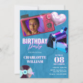 Teen Aesthetic Y2k Camera photo birthday  招待状 (正面)