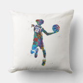 Teen Basketball Player クッション (正面)