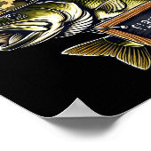 Teen Boys Fishing Reeling In First Day Of School B ポスター (角)