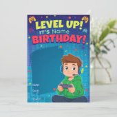 Teen Gamer Boy Video Game Player Birthday  カード (スタンド正面)