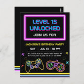 Teen Gaming Gamer Boy Video Game Player ポストカード (正面/裏面)