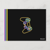 Teen Gaming Gamer Boy Video Game Player ポストカード (裏面)