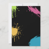 Teen Gaming Gamer Video Game Graffiti Birthday 招待状 (裏面)