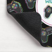 Teen Gaming Gamer Video Game Kids Monogram マウスパッド (コーナー)