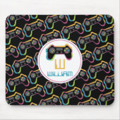 Teen Gaming Gamer Video Game Kids Monogram マウスパッド (正面)