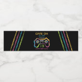 Teen Gaming Gamer Video Game Player Birthday ペットボトルラベル (シングルラベル)