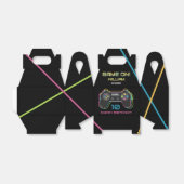 Teen Gaming Gamer Video Game Player Neon Birthday フェイバーボックス (折り畳みなし)