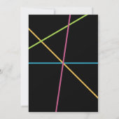 Teen Gaming Gamer Video Game Player Neon Birthday 招待状 (裏面)