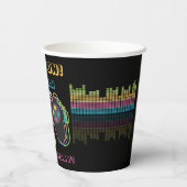 Teen Gaming Gamer Video Game Player Retro Birthday 紙コップ (裏面)