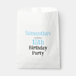 Teen Nonchalant Birthday Party Invitation フェイバーバッグ
