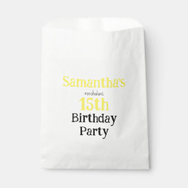 Teen Nonchalant Birthday Party Invitation フェイバーバッグ