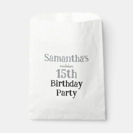 Teen Nonchalant Birthday Party Invitation フェイバーバッグ