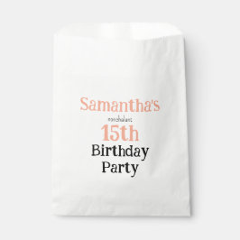 Teen Nonchalant Birthday Party Invitation フェイバーバッグ