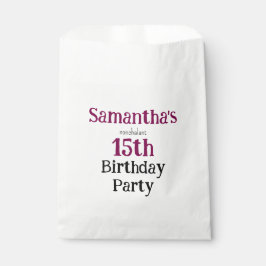 Teen Nonchalant Birthday Party Invitation フェイバーバッグ