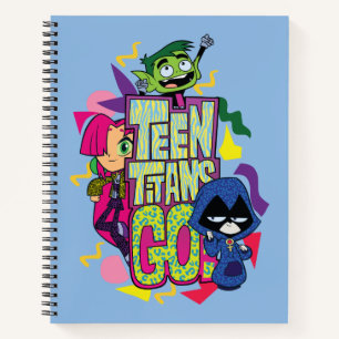 Teen Titans Go! "Girls Girls" Animal Print Logo ノートブック