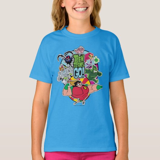 Teen Titans Go! | Team Group Graphic Tシャツ (正面)