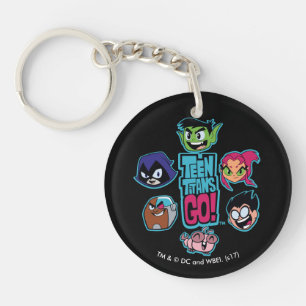 Teen Titans Go!   Titans Head Pattern キーホルダー