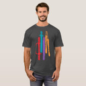 Teenage Mutant Ninja WeaponsMNTInspired Minimalist Tシャツ (正面フル)