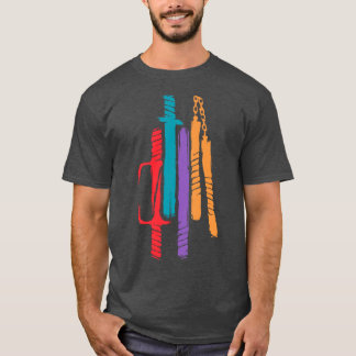 Teenage Mutant Ninja WeaponsMNTInspired Minimalist Tシャツ