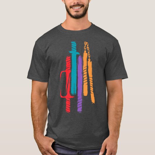 Teenage Mutant Ninja WeaponsMNTInspired Minimalist Tシャツ (正面)