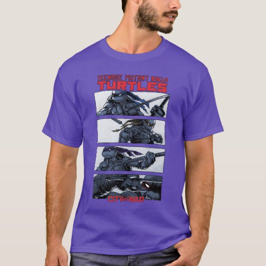 Teenage Mutant Ninjaurtles City at War Panels Comi Tシャツ (正面)