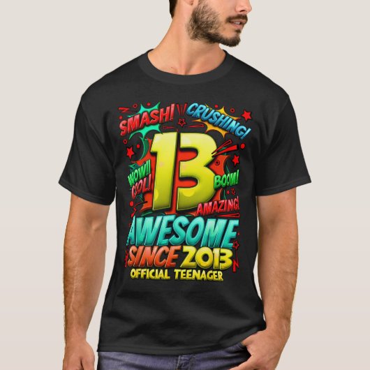 Teenager 13 Year Old Boys 13th Birthday Boy  Tシャツ (正面)
