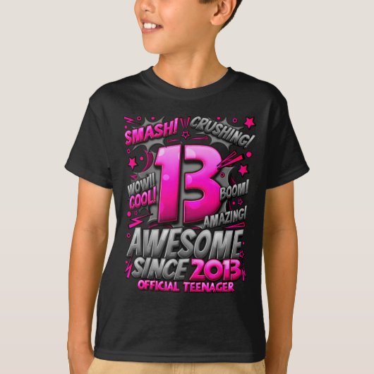 Teenager 13 Year Old Boys 13th Birthday Boy  Tシャツ (正面)