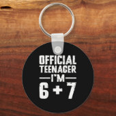 Teenager I'm 13th Birthday 6 7 Meme Six Seven Slan キーホルダー (正面)