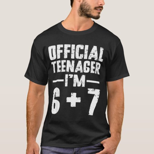 Teenager I'm 13th Birthday 6 7 Meme Six Seven Slan Tシャツ (正面)