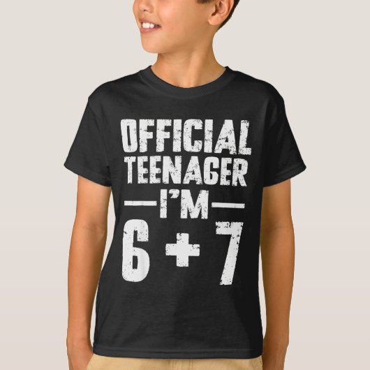 Teenager I'm 13th Birthday 6 7 Meme Six Seven Slan Tシャツ (正面)