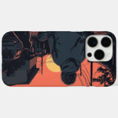 Teenager sitting on his skateboard and next to his Case-Mate iPhoneケース (裏面 (横))