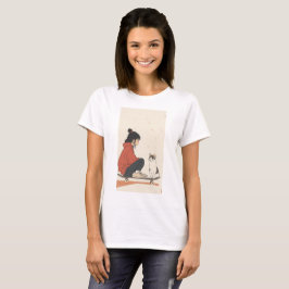 Teenager sitting on his skateboard LOFI Tシャツ
