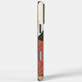 Teenager sitting on skateboard and next to his cat Case-Mate iPhoneケース (裏面 / 右)