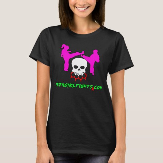TeenGirlFights.com公式シャツ Tシャツ (正面)
