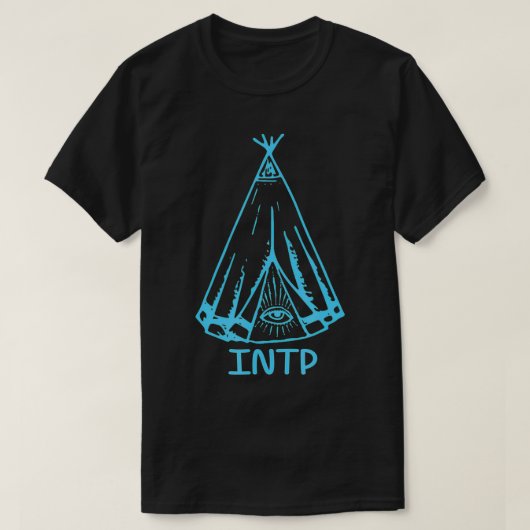TeePeeおもしろいのINTPアイ Tシャツ (デザイン正面)