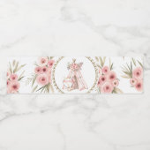 TeePeeキツネ赤ちゃんシャワー水ボトルラベル ペットボトルラベル (シングルラベル)