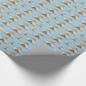 Teepee modernes stammesmuster lightblue SIRAdesign ラッピングペーパー (角)