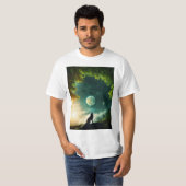 teepublic.com書のデザインのタイトル tシャツ (正面フル)